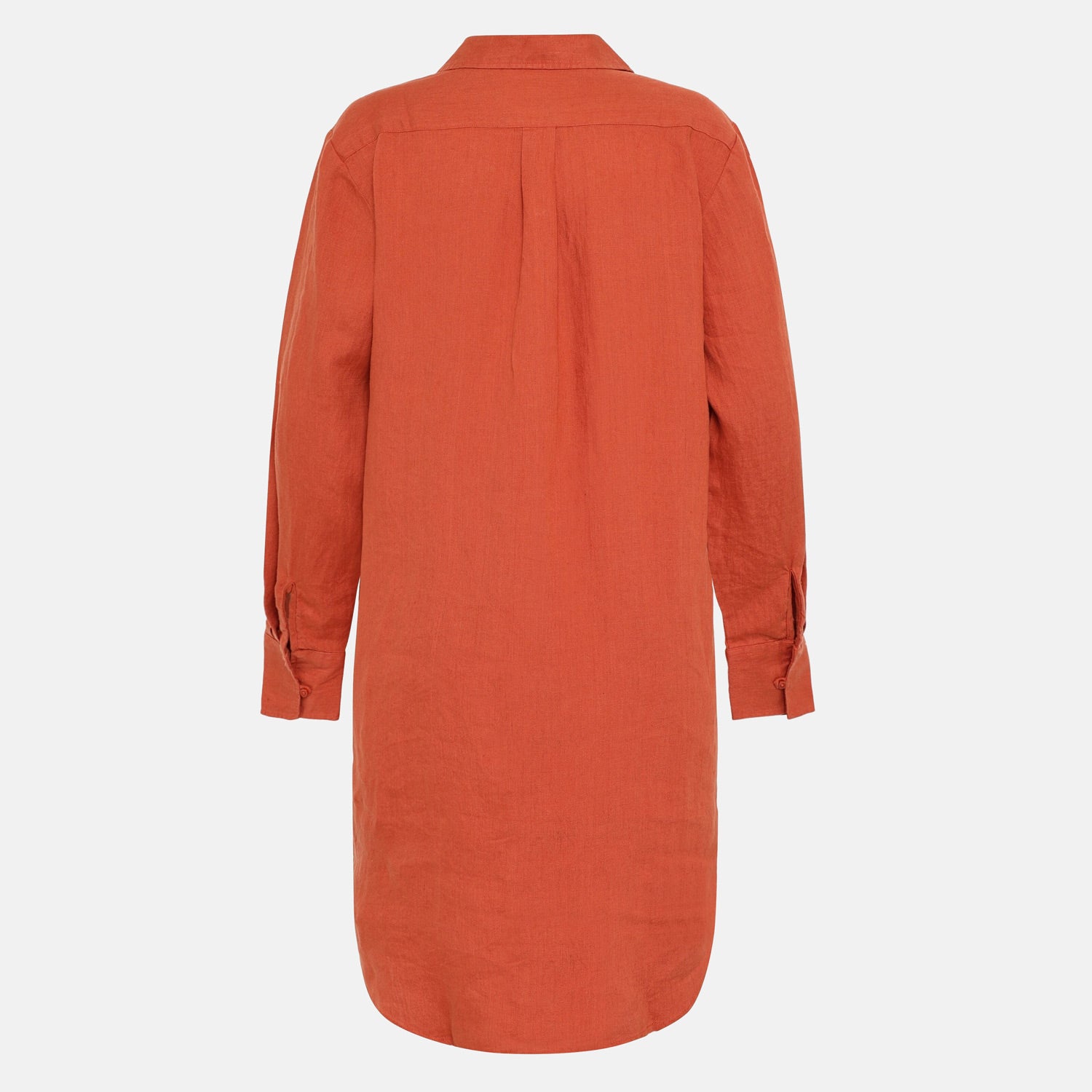 Linen Dress Burnt Brick