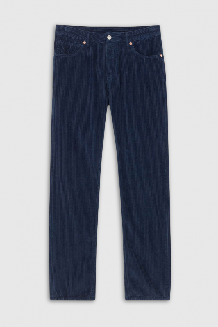 Kong Manchesterbyxa Midnight Blue - KINGS OF INDIGO