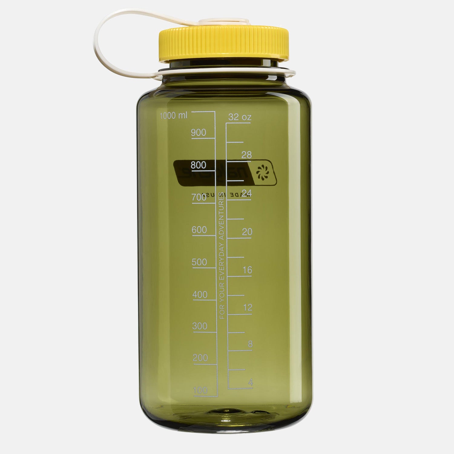 1L Wide Mouth Sustain Water Bottle Oil Green Freesia
