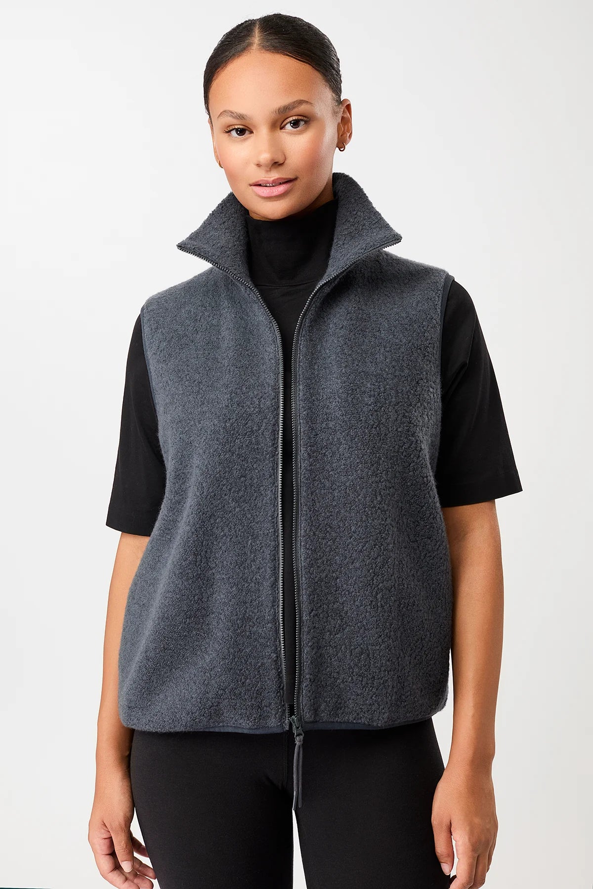 Holberg Wool Blend Vest Graphite