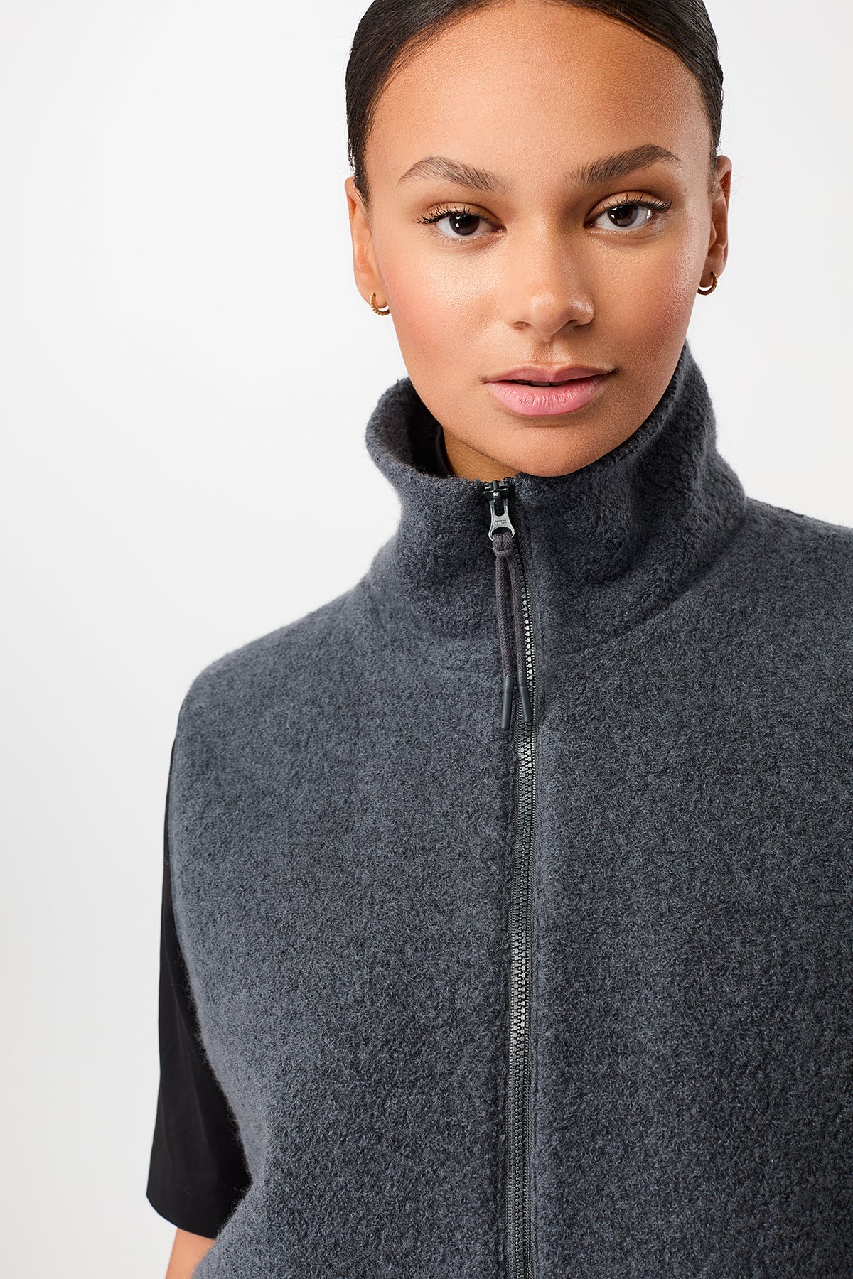 Holberg Wool Blend Vest Graphite