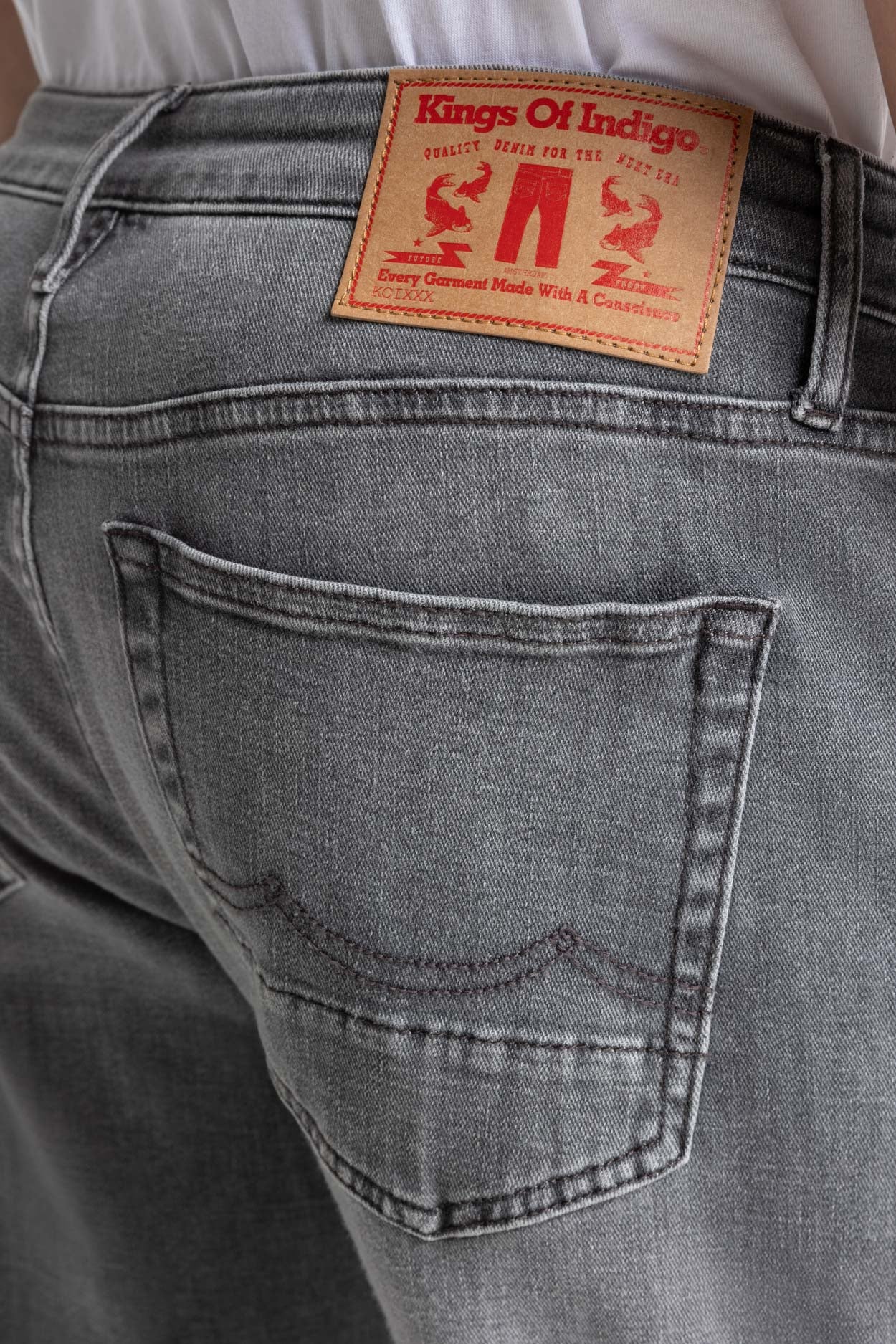 Ryan Jeans Herr Ekologisk Bomull Light Grey