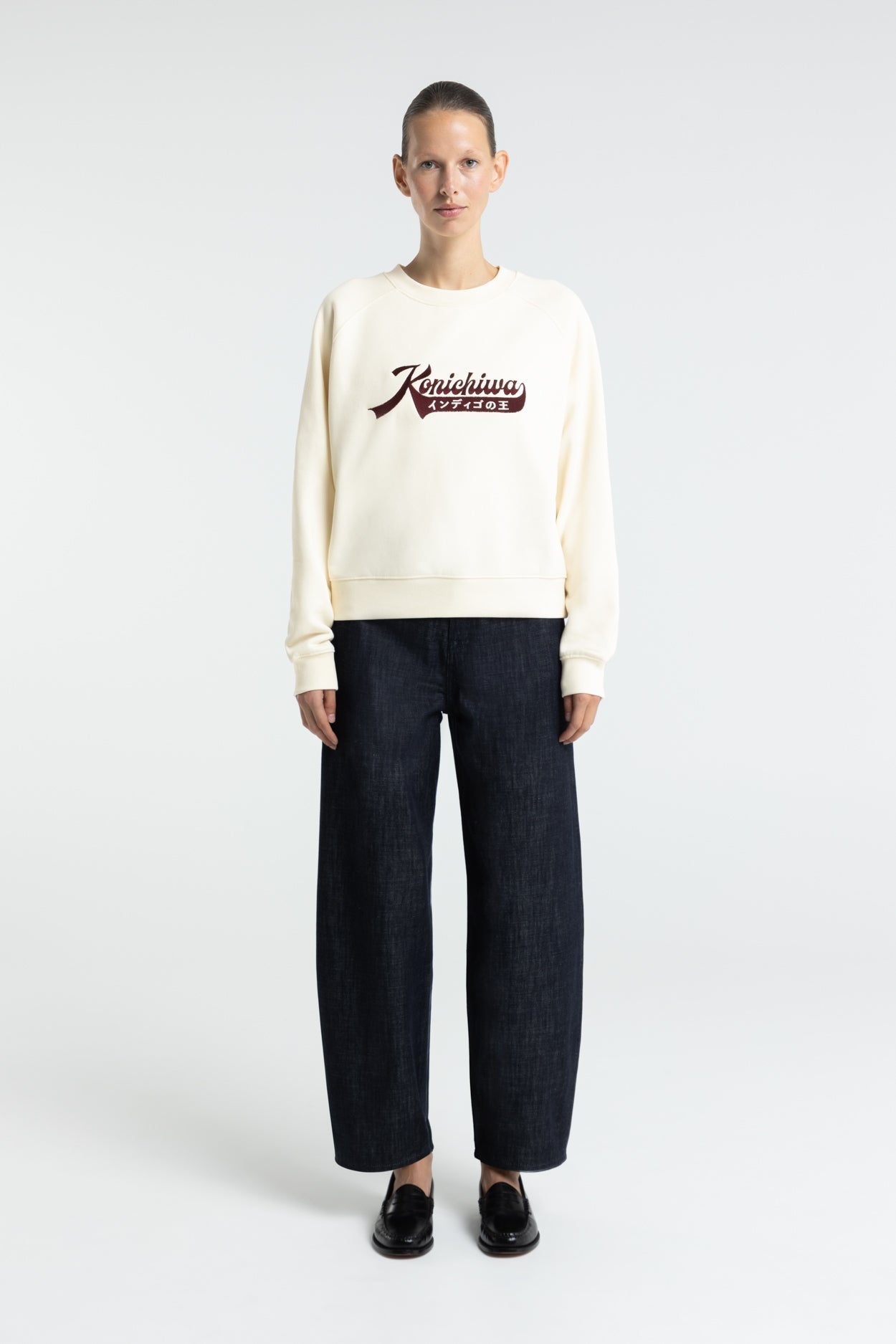 Tajima Konichiwa Cloud Dancer Sweatshirt