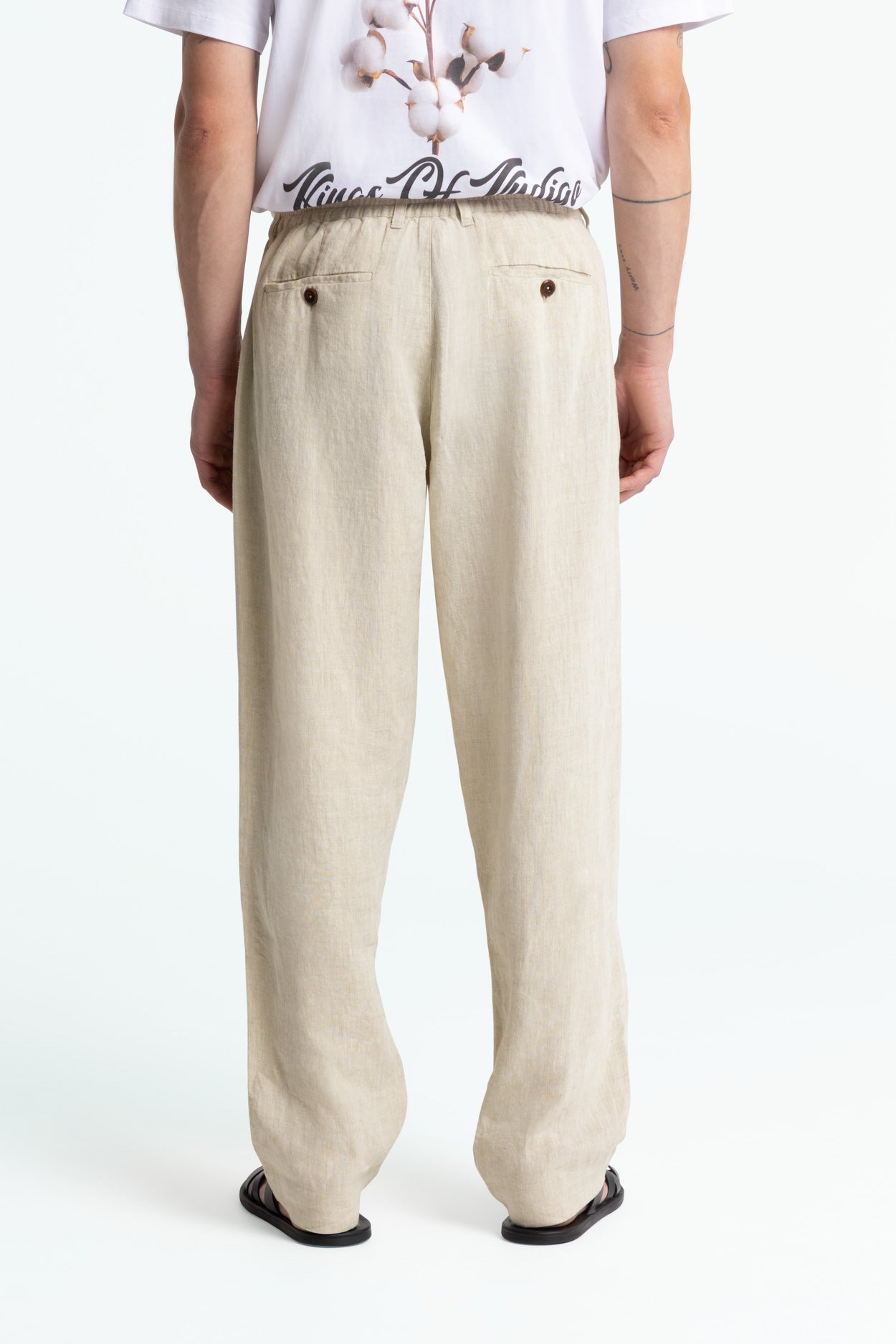 Teti Linnebyxa Herr Undyed Linen