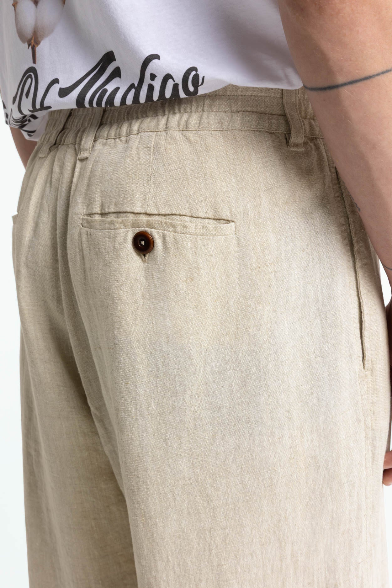 Teti Linnebyxa Herr Undyed Linen