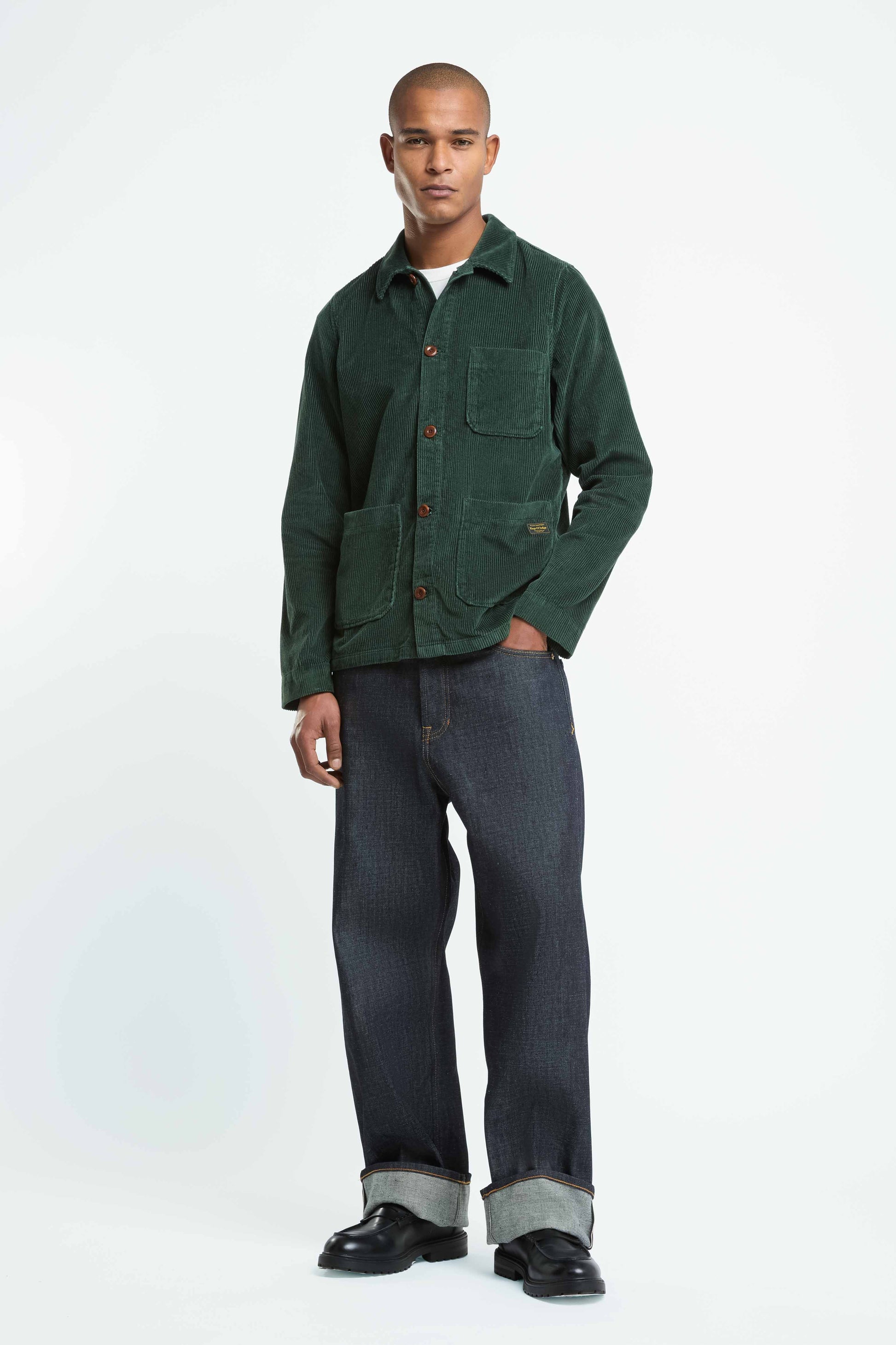 Duncan Cord Jacket Dark Green