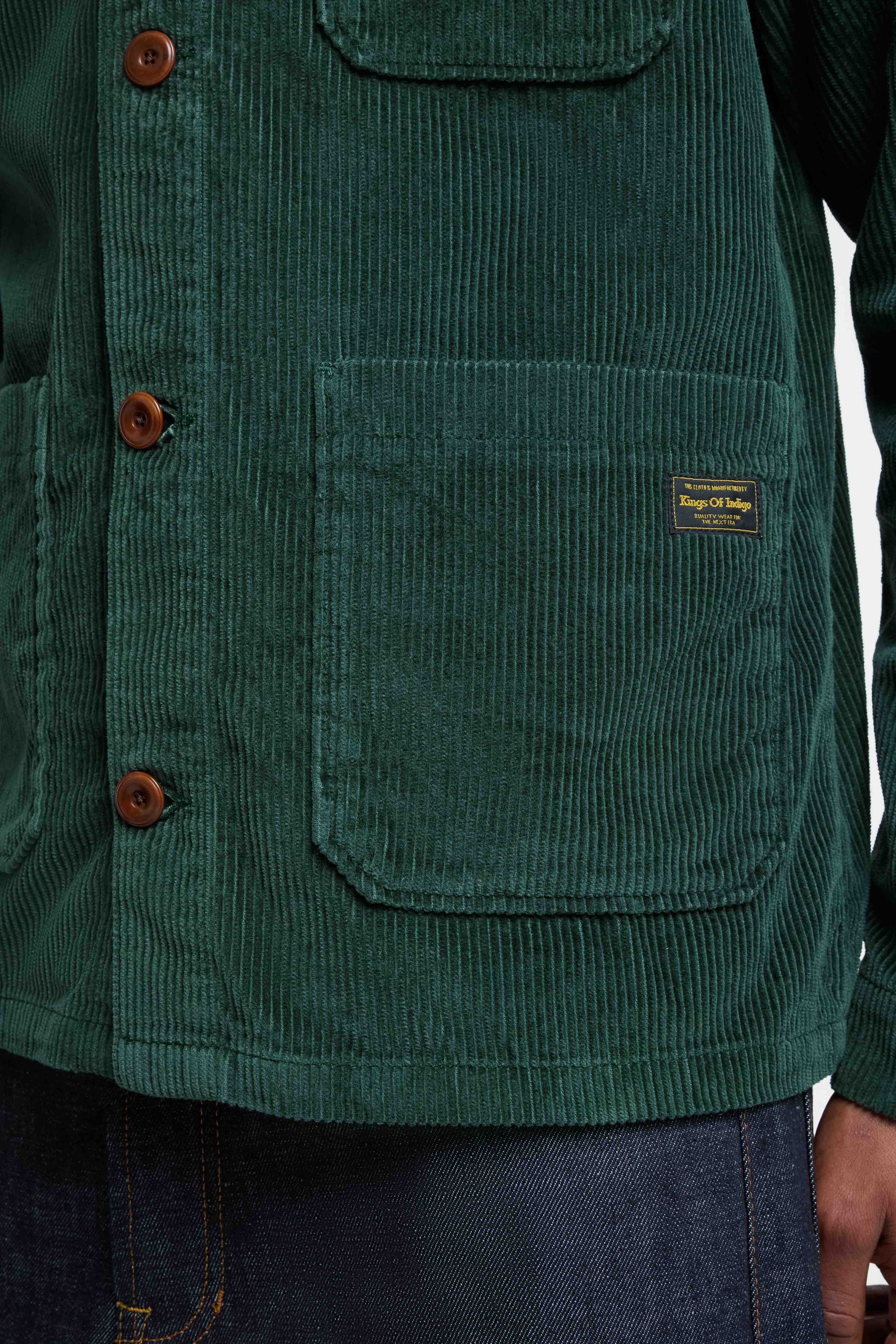 Duncan Cord Jacket Dark Green