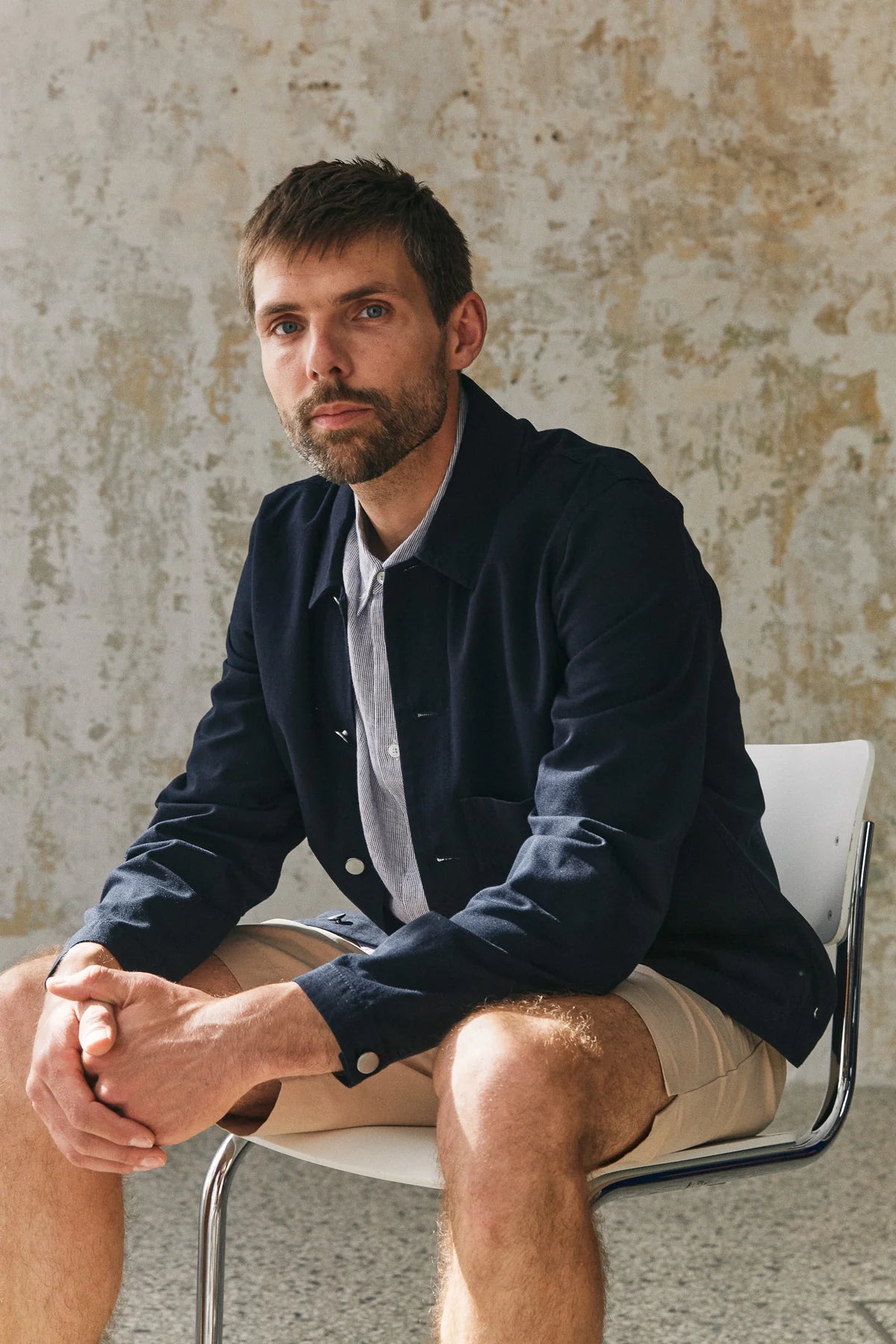 Asir Jacket Light Canvas Navy