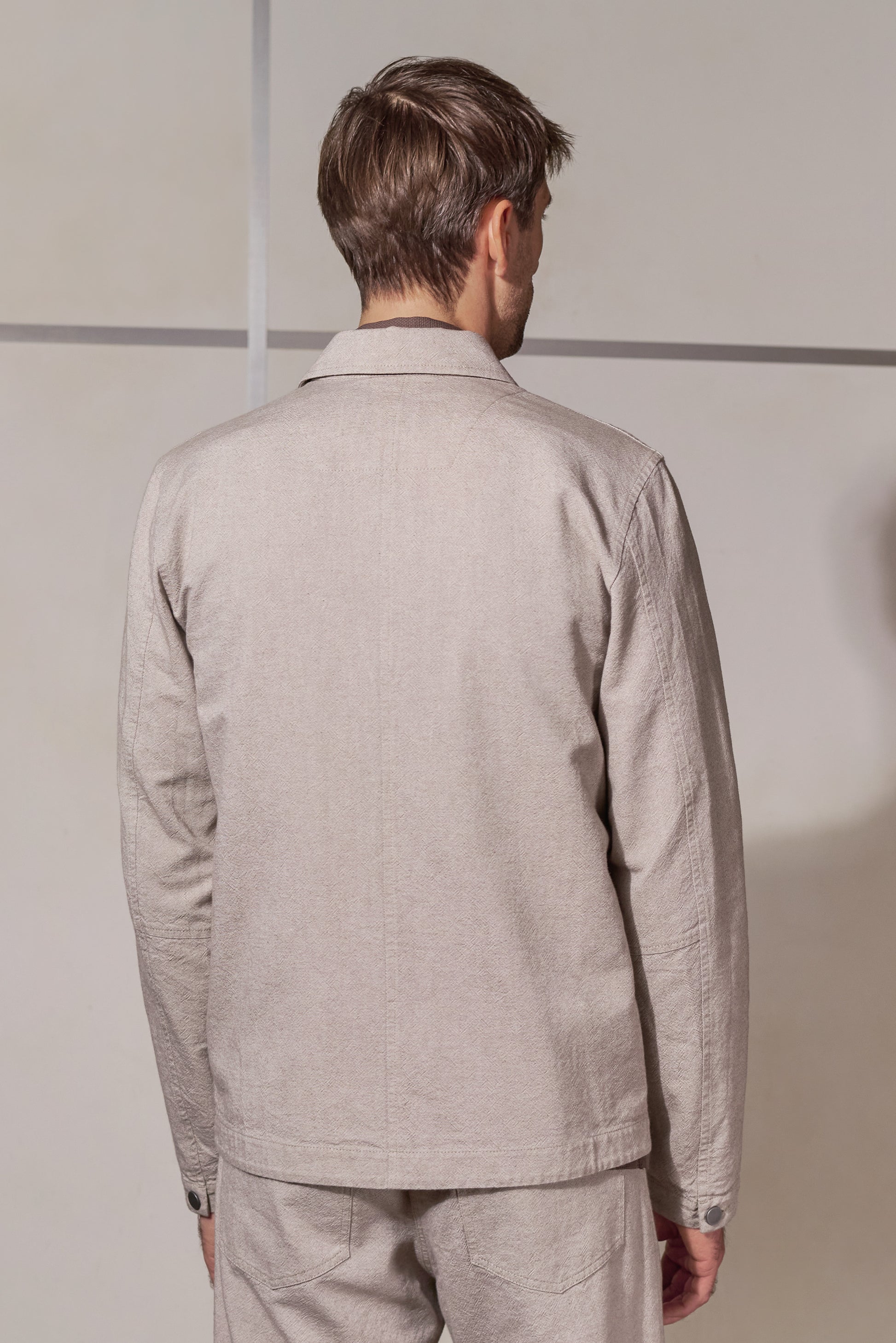 Asir Jacket Light Canvas Cold Brown