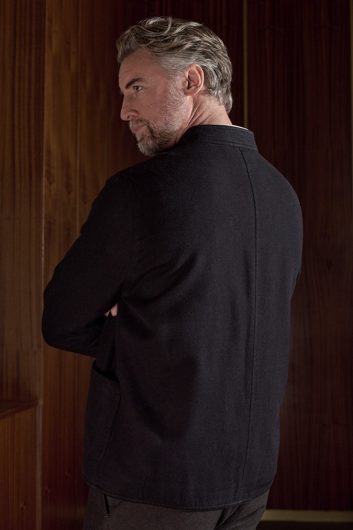 Ben Heavy Flannel Jacket Black