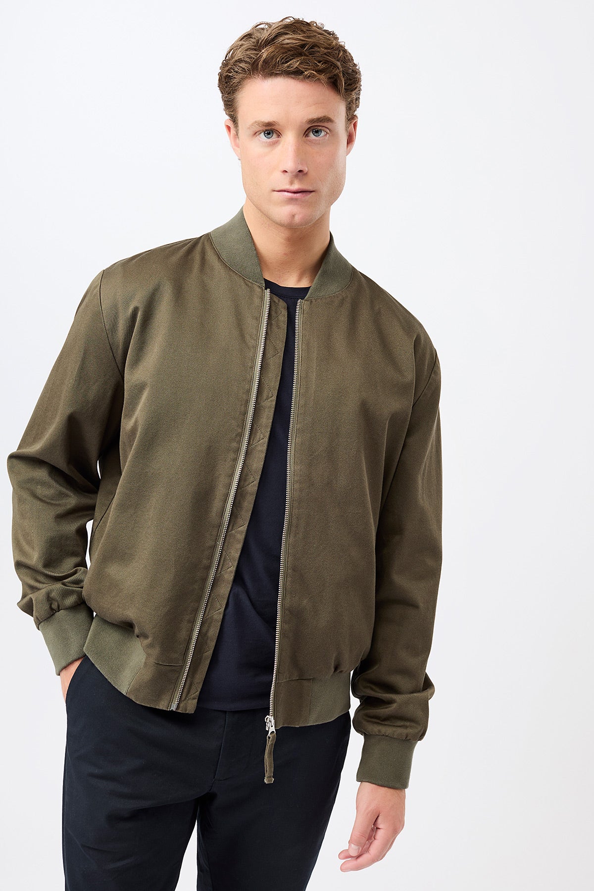 Koojan Bomber Organic Cotton Stone Moss
