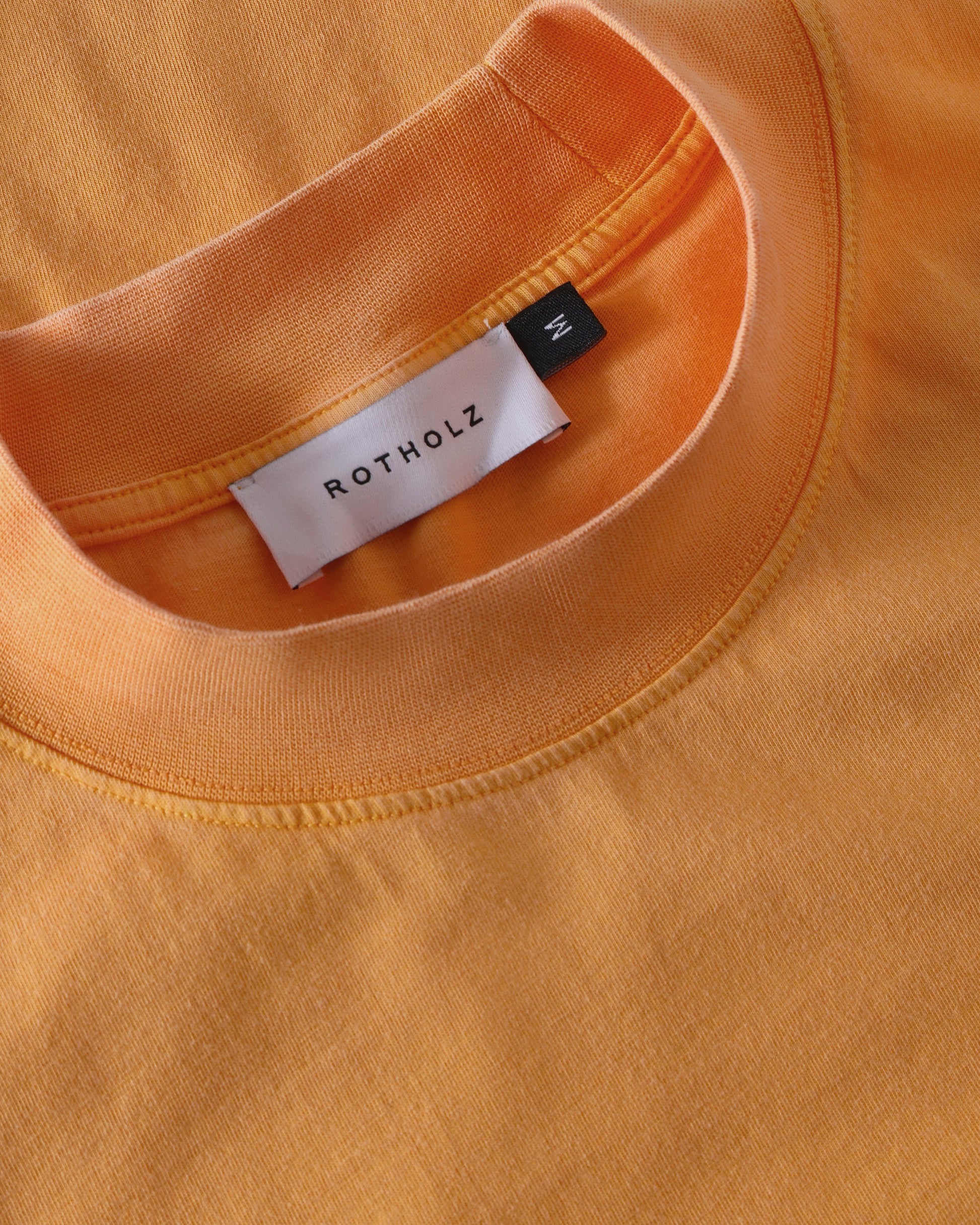 Big Collar T-shirt Faded Orange