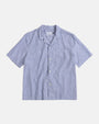 Bowling Shirt Unisex Organic Cotton Blue Stripe