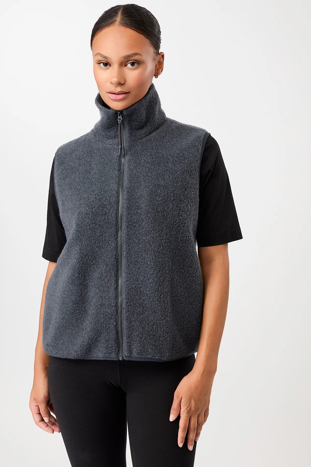 Holberg Wool Blend Vest Graphite