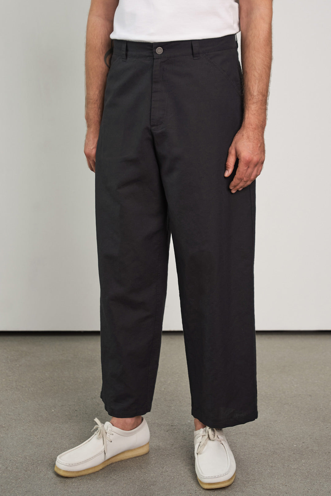 Carlo Linen Trousers Black