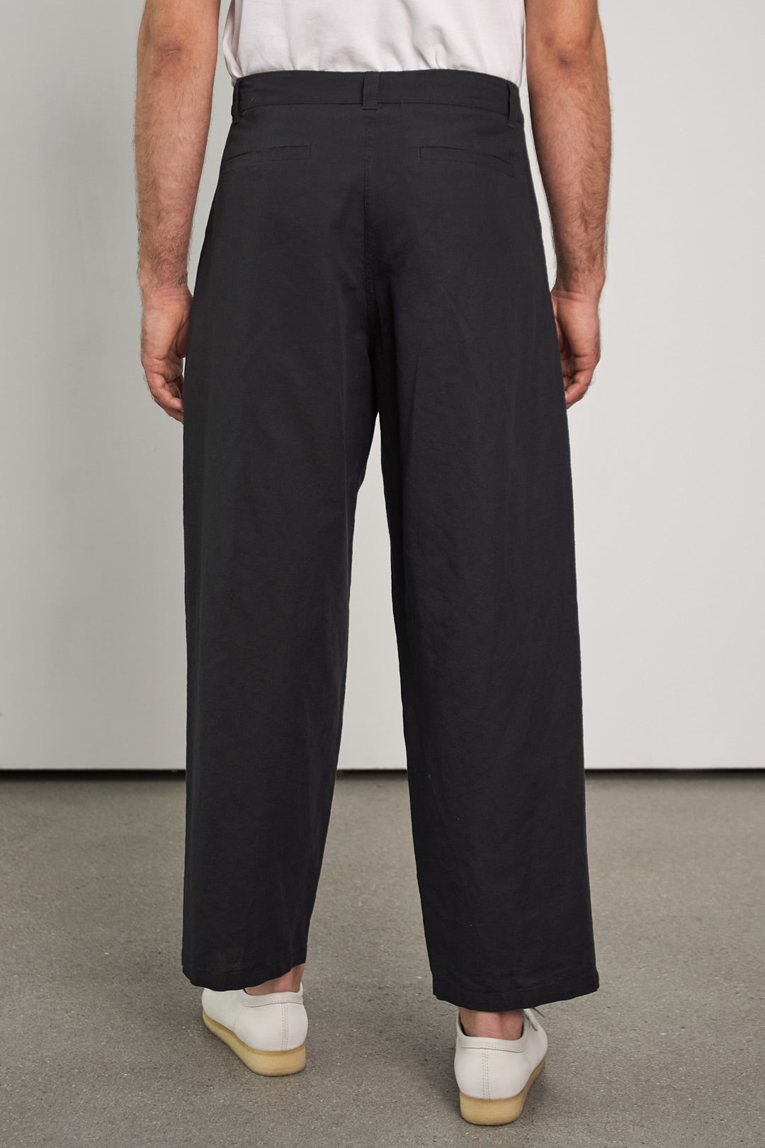 Carlo Linen Trousers Black