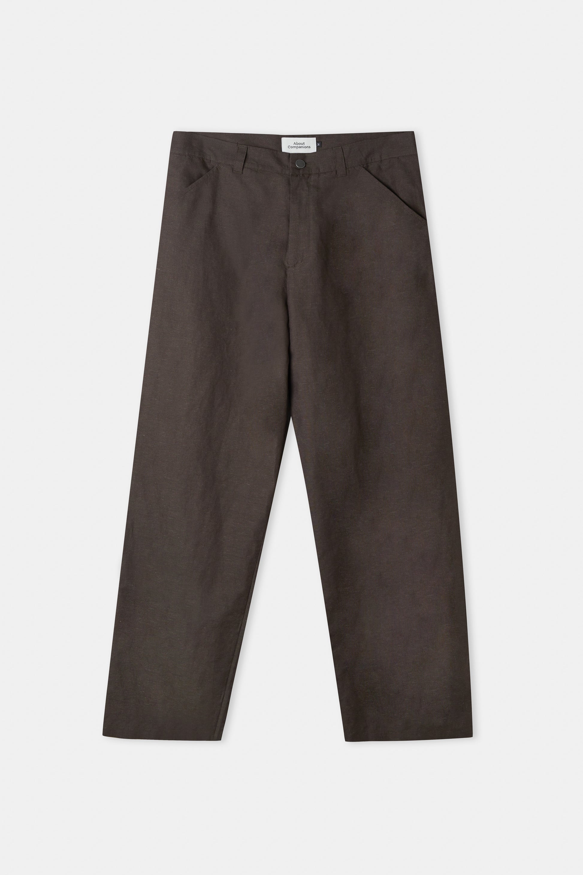 Carlo Linen & Organic Cotton Trousers Coffee