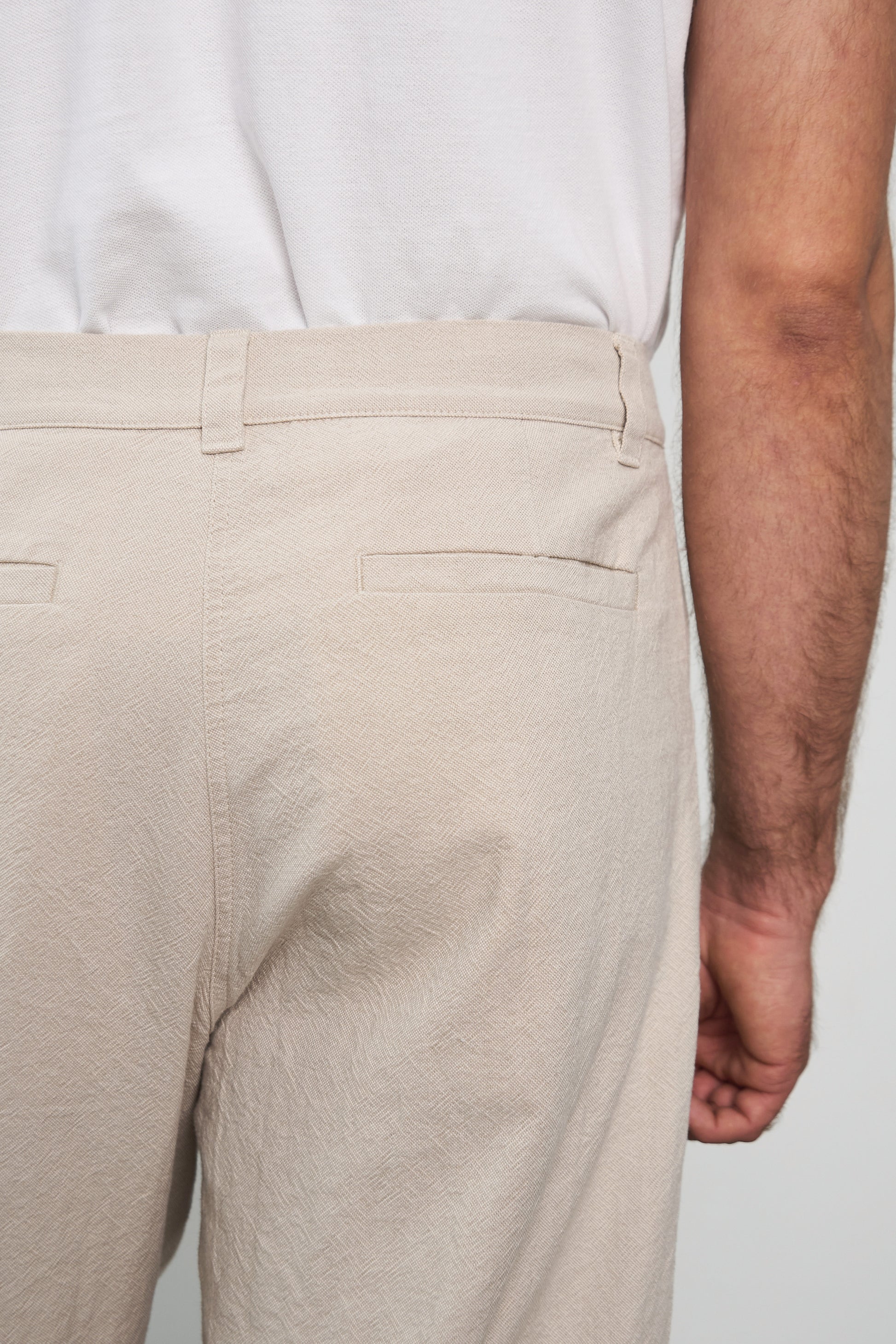 Carlo Canvas Trousers Sand