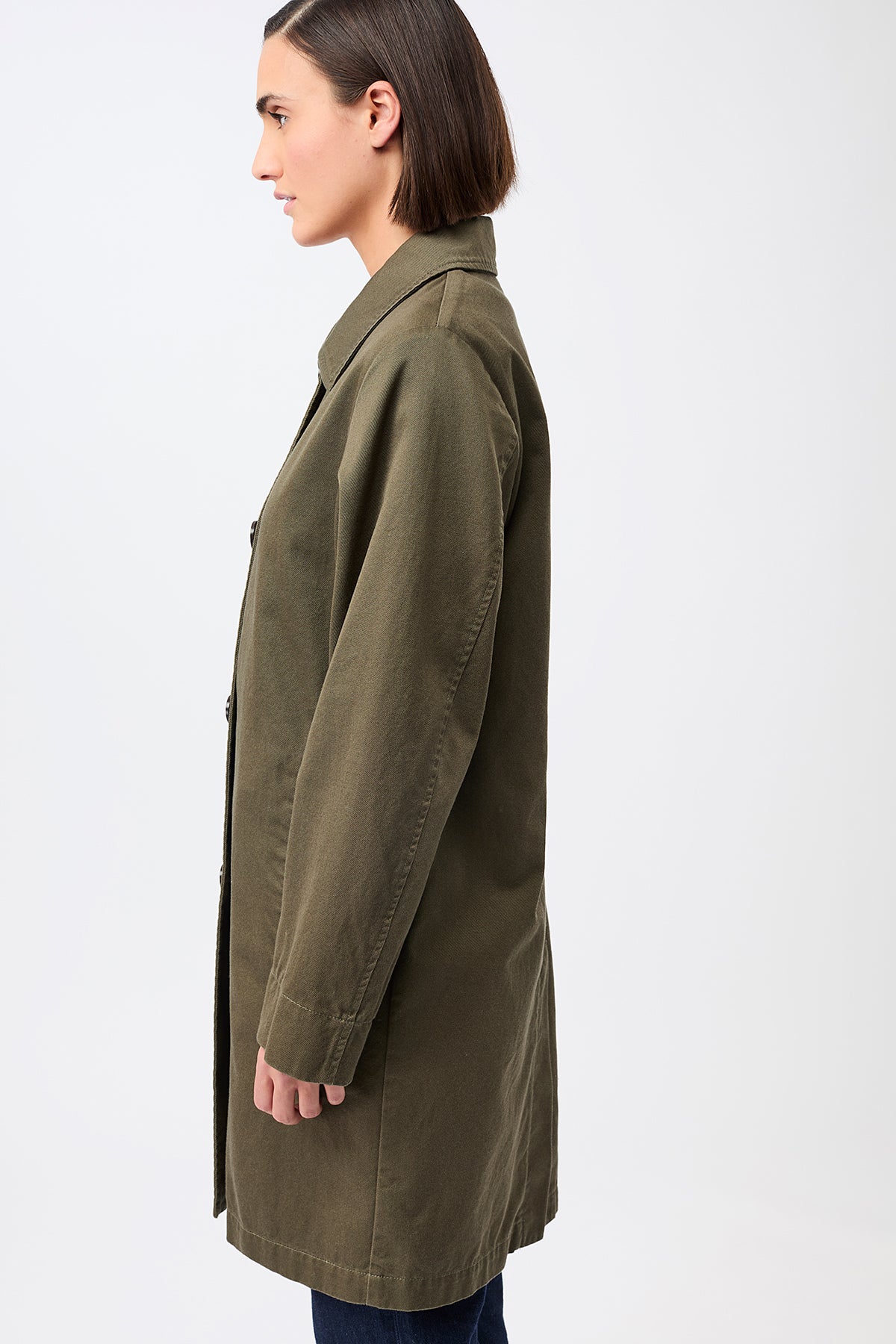 Blain Coat Organic Cotton Stone Moss