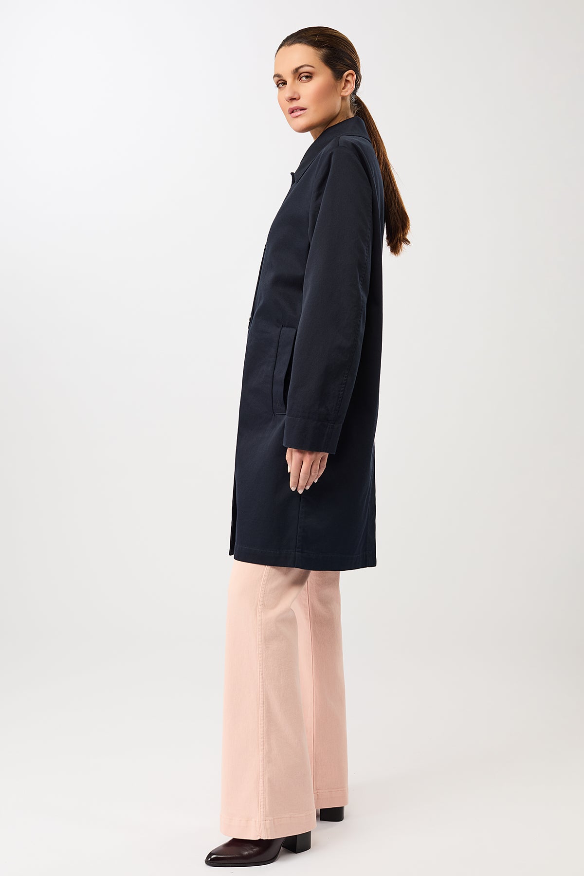 Blain Coat Organic Cotton Navy