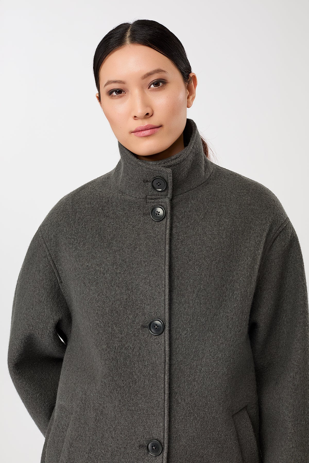 Pennfield Organic Wool Coat Platinum