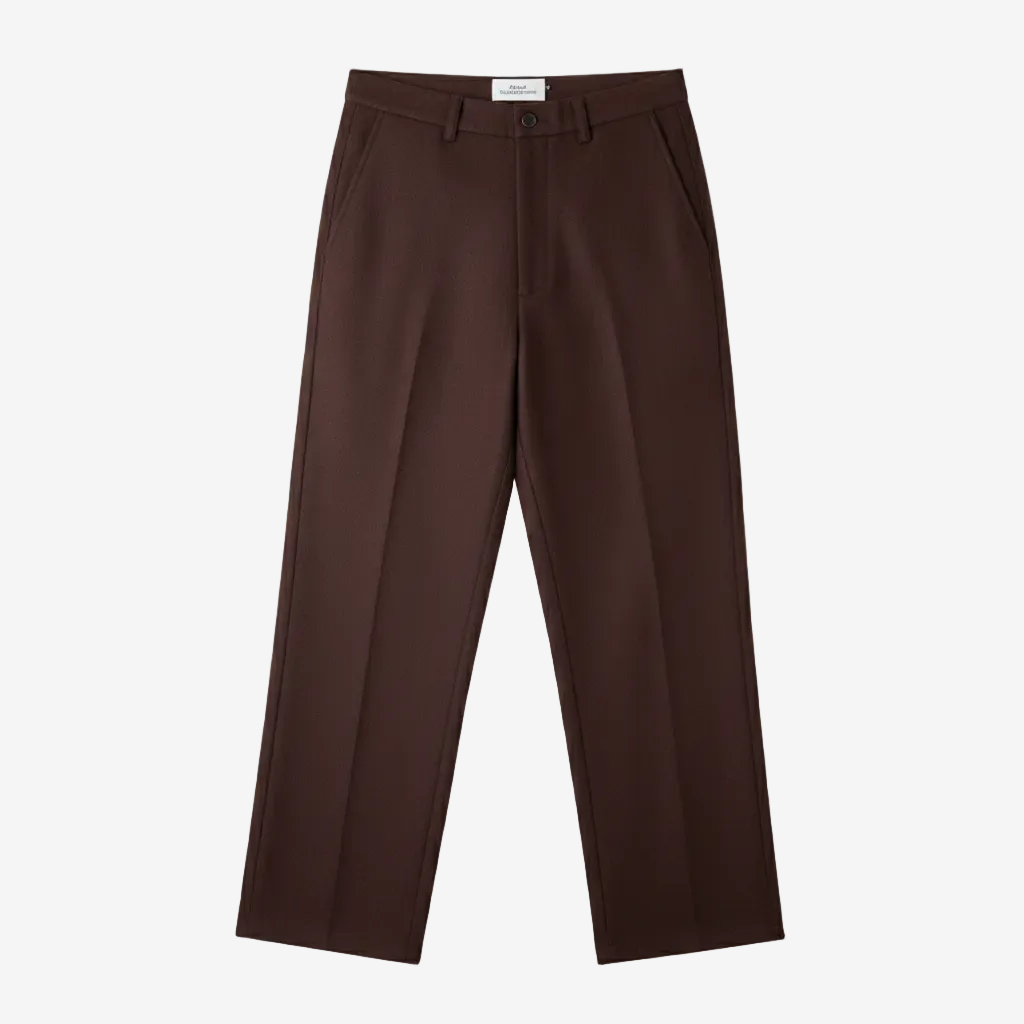 Carlo Lambswool Trousers Marron