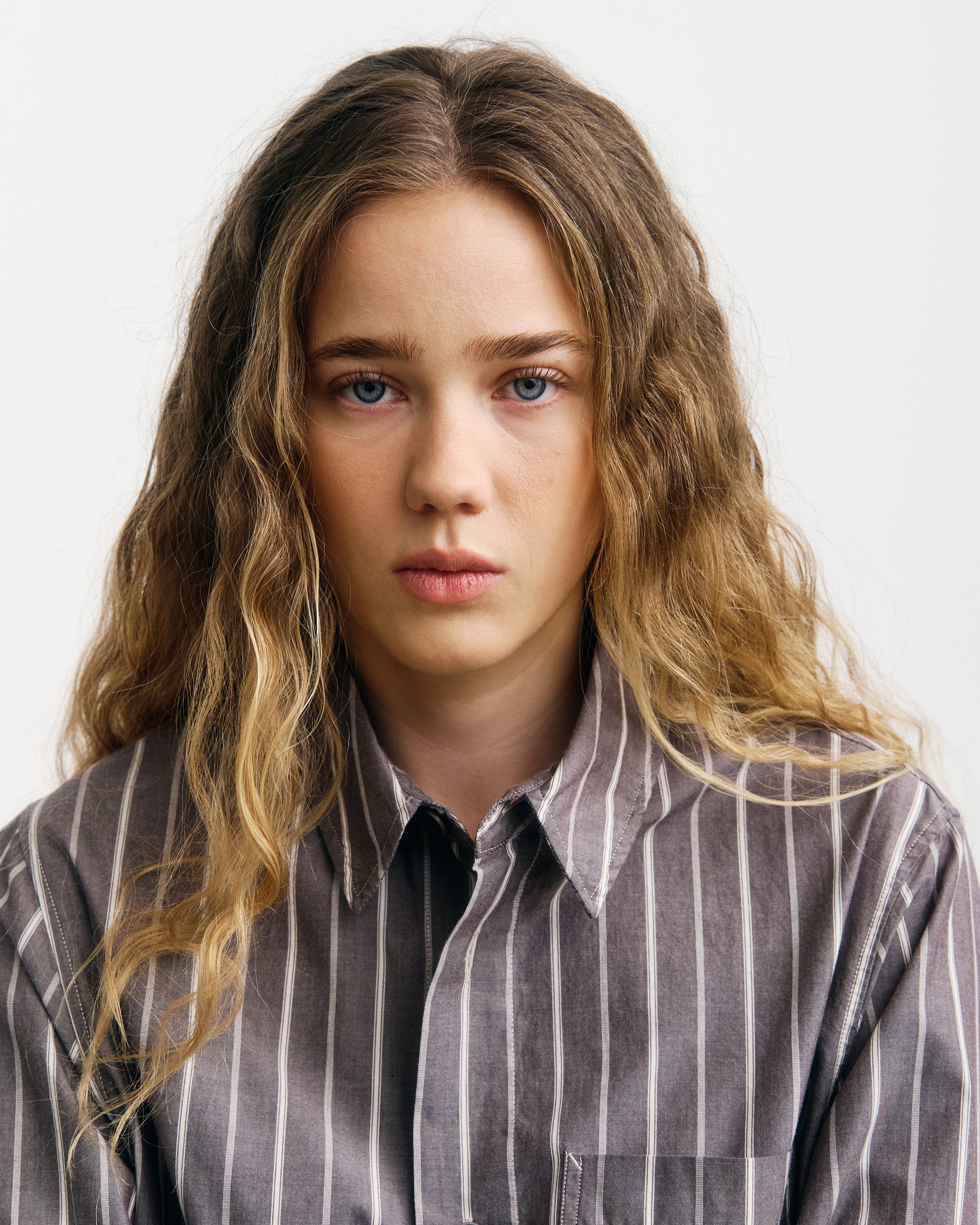 Casual Shirt Brown Stripe