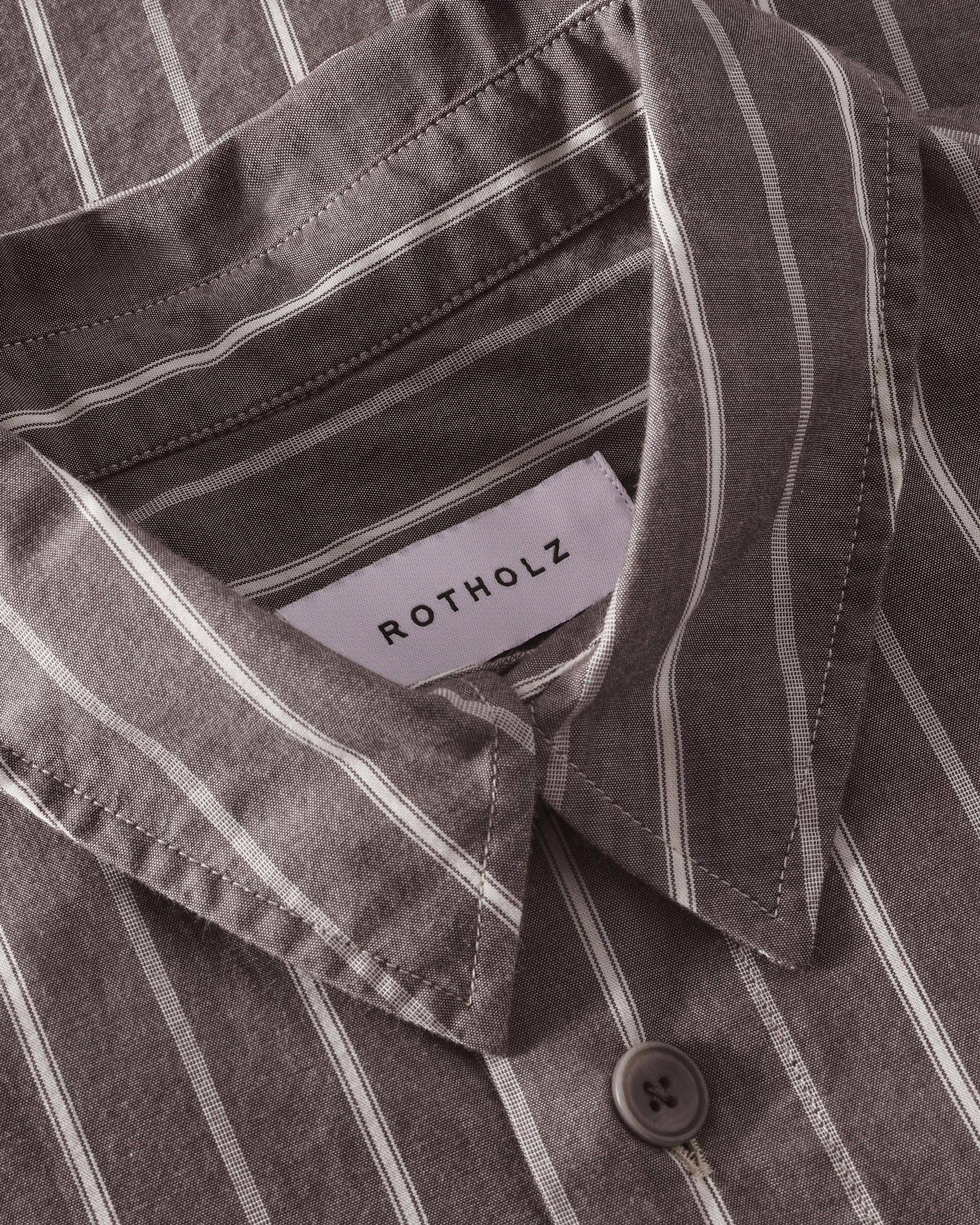 Casual Shirt Brown Stripe