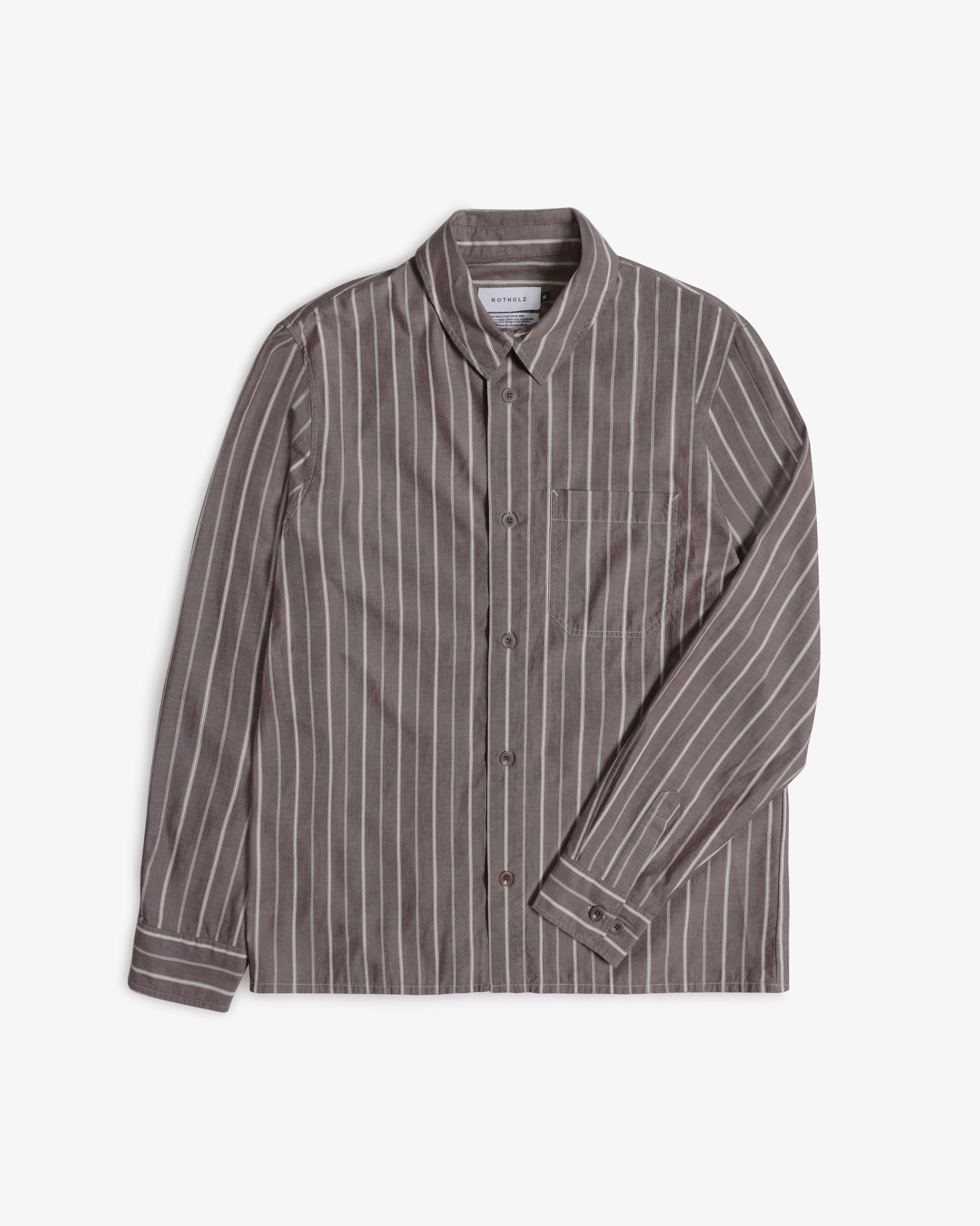 Casual Shirt Brown Stripe