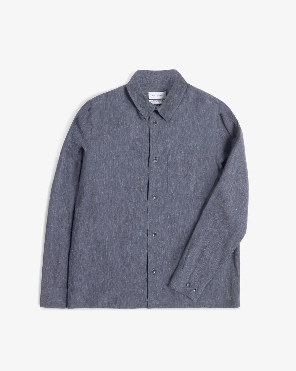 Casual Shirt Speckled Navy Organic Cotton