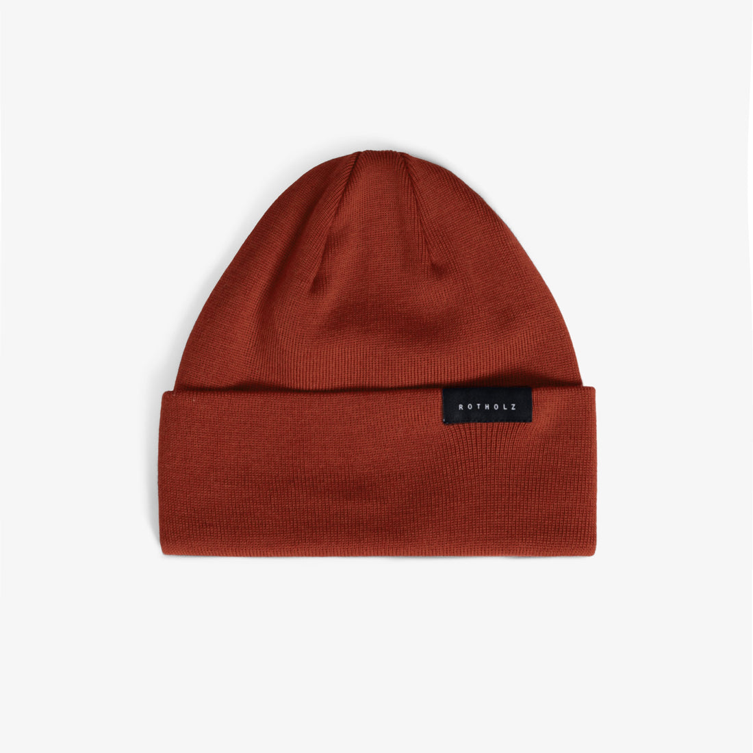 Classic Fine Knit Merino Wool Beanie Warm Red