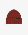 Classic Ribbed Knit Merino Wool Beanie Warm Red