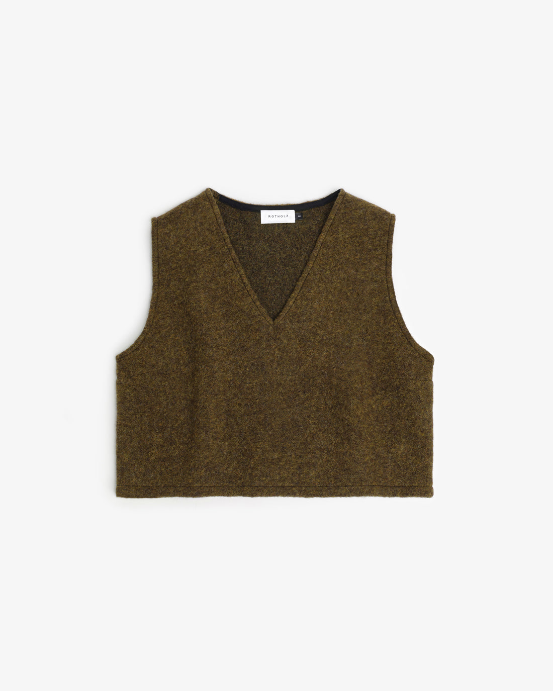 Vest Organic Wool Forest Green
