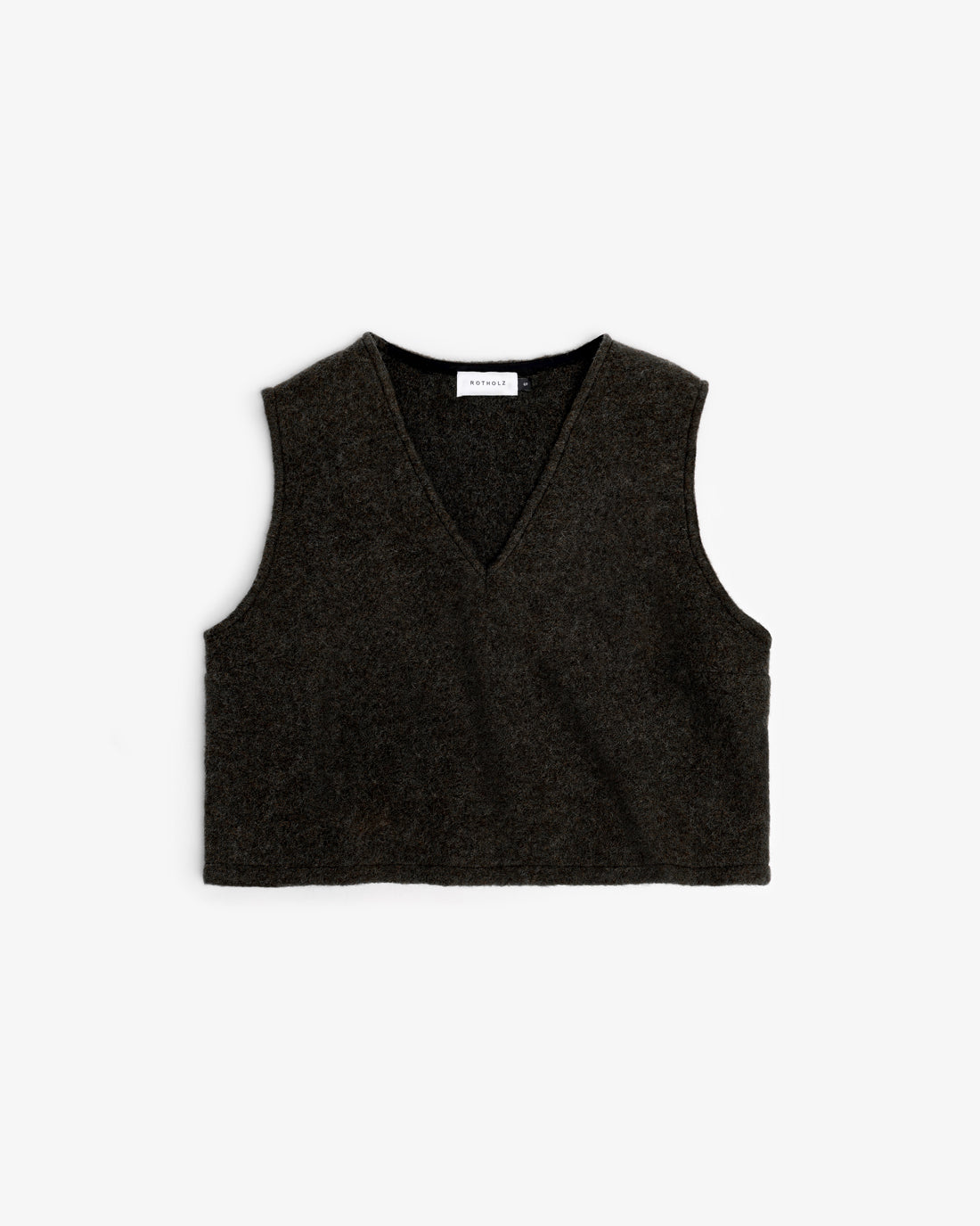 Vest Organic Wool Black