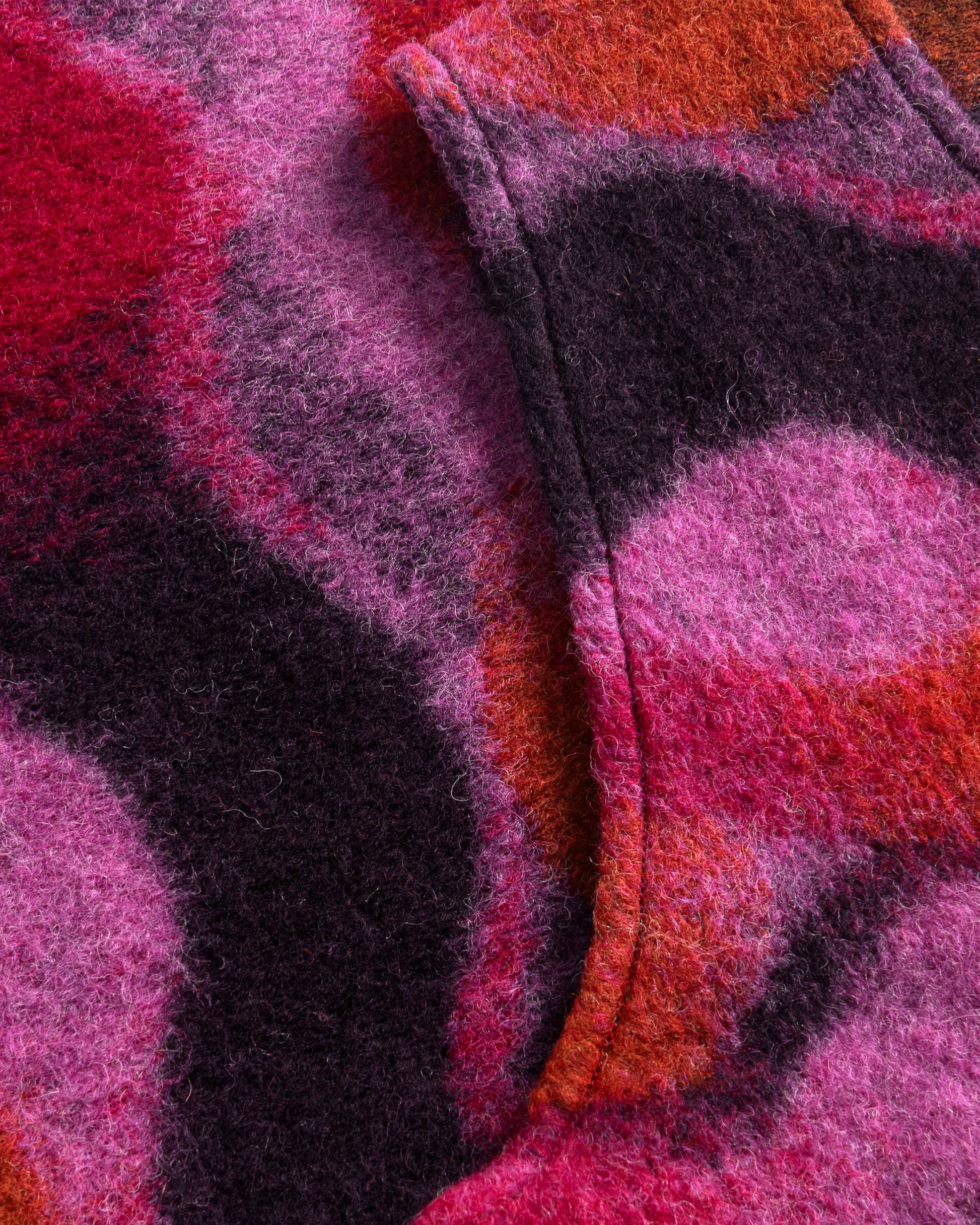 Vest Cropped Organic Wool Wavy Pink