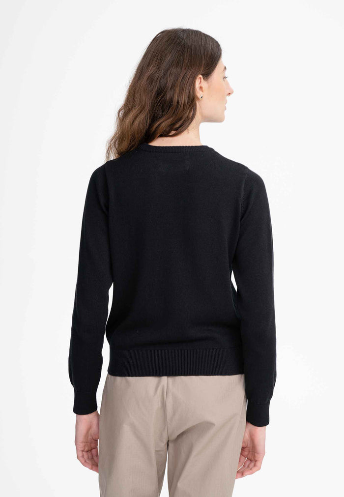Dhana Fine Knit Jumper Black