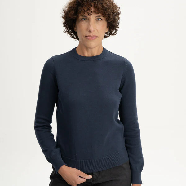 Dhana Fine Knit Jumper Navy