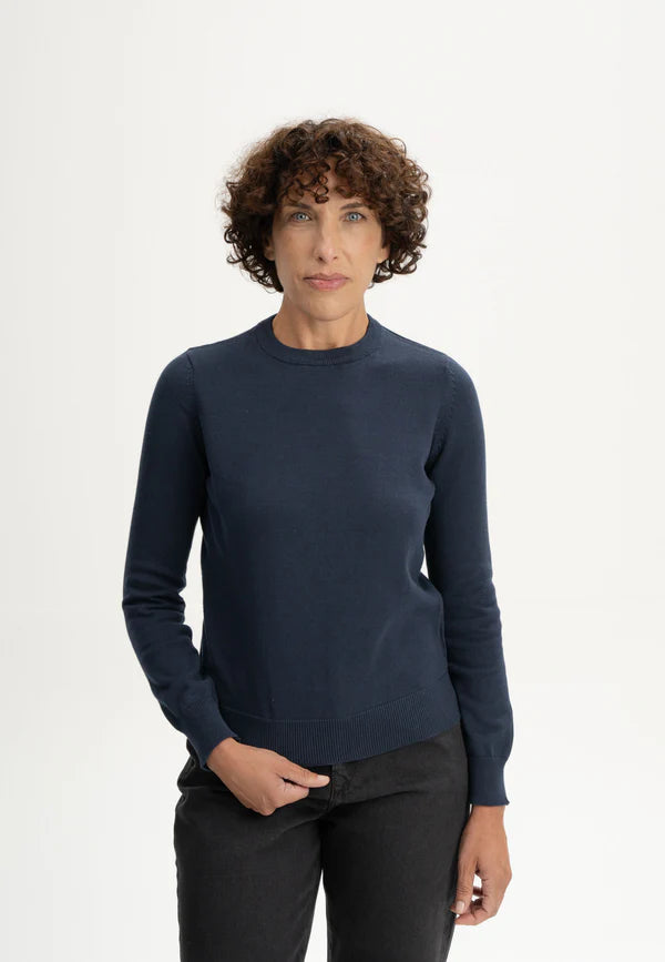 Dhana Fine Knit Jumper Navy