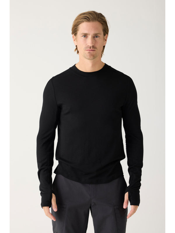 Merino Wool Single Constructed Long Sleeve T-shirt