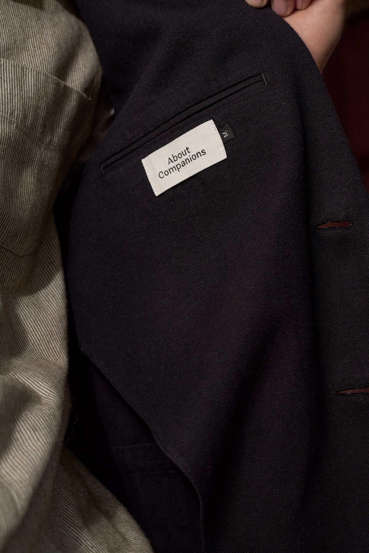 Enver Flannel Blazer Organic Cotton Black