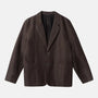 Enver Winter Linen Blazer Coffee