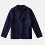 Enver Winter Linen Blazer Navy