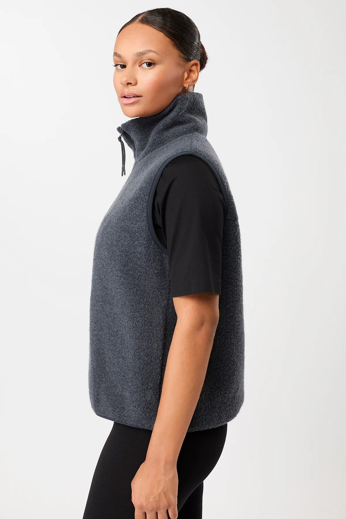Holberg Wool Blend Vest Graphite