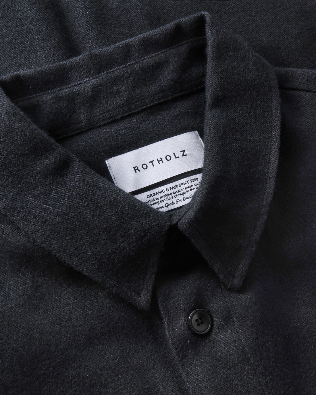Flannel Casual Shirt True Black
