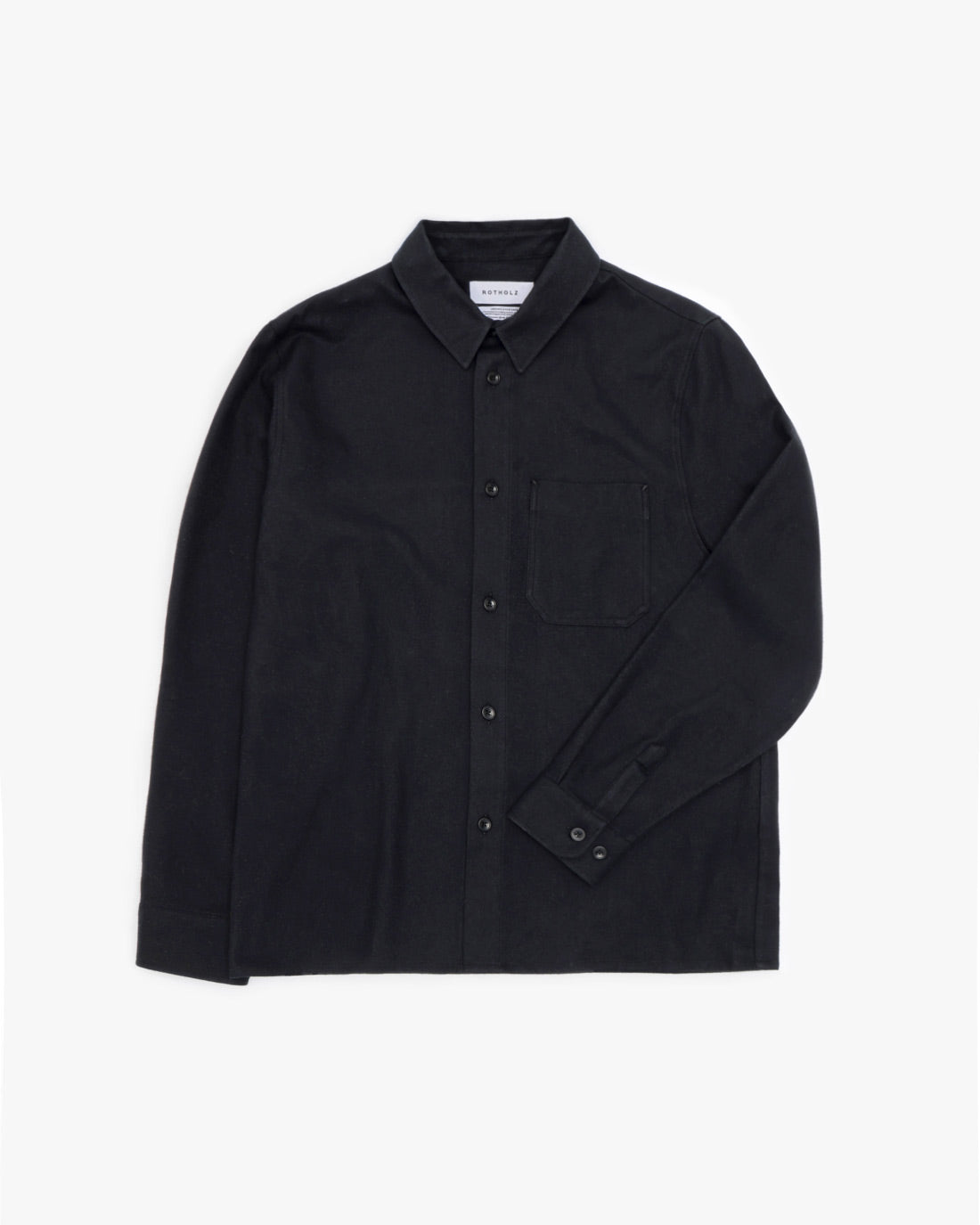 Flannel Casual Shirt True Black
