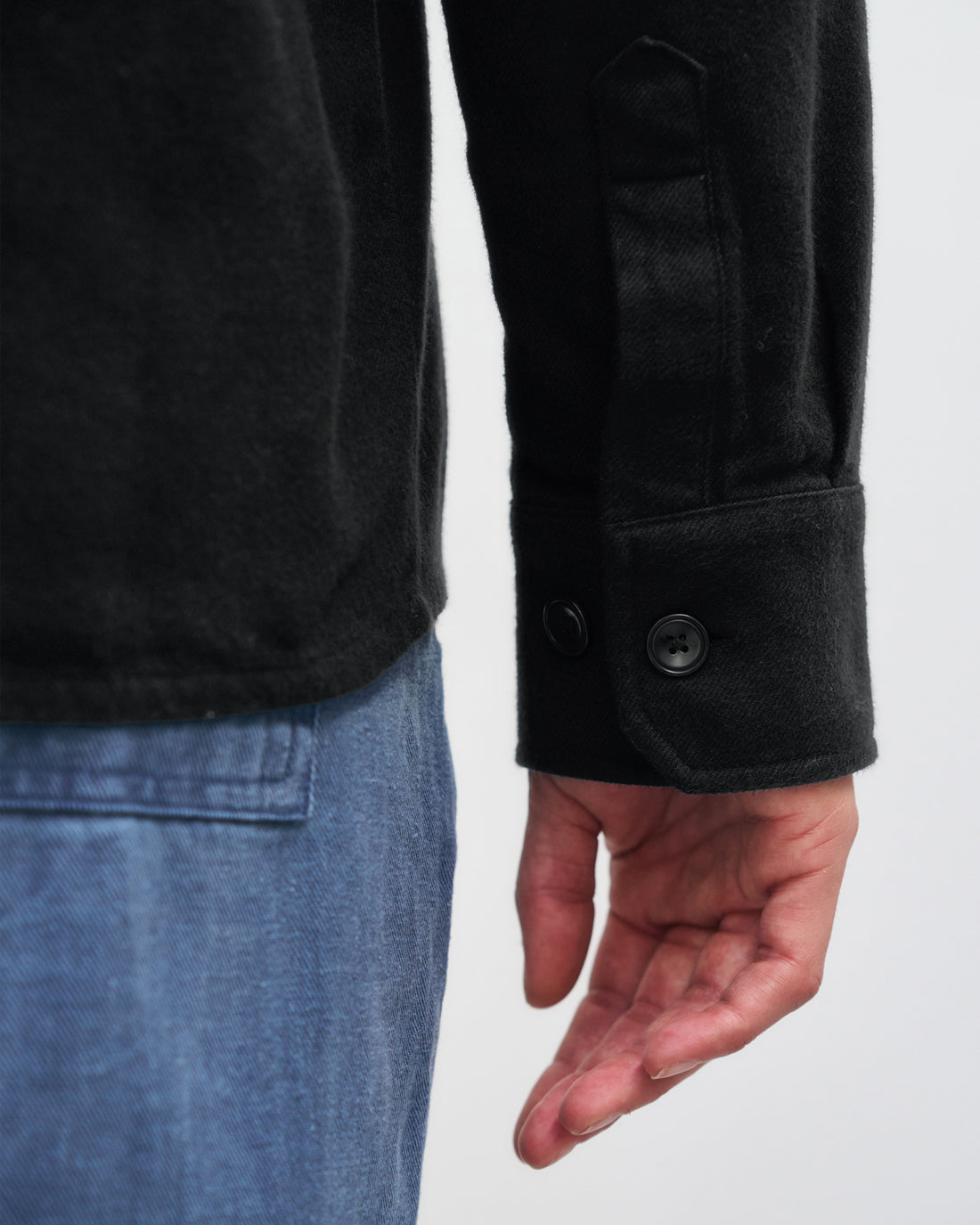 Flannel Casual Shirt True Black