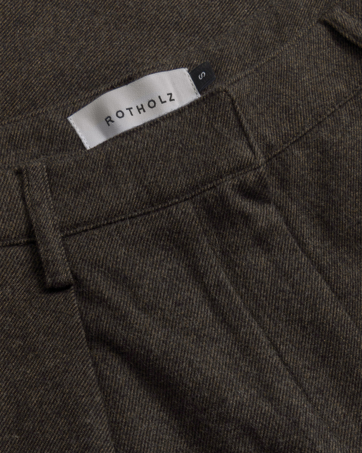 Flannel Pantalone Organic Black Brown