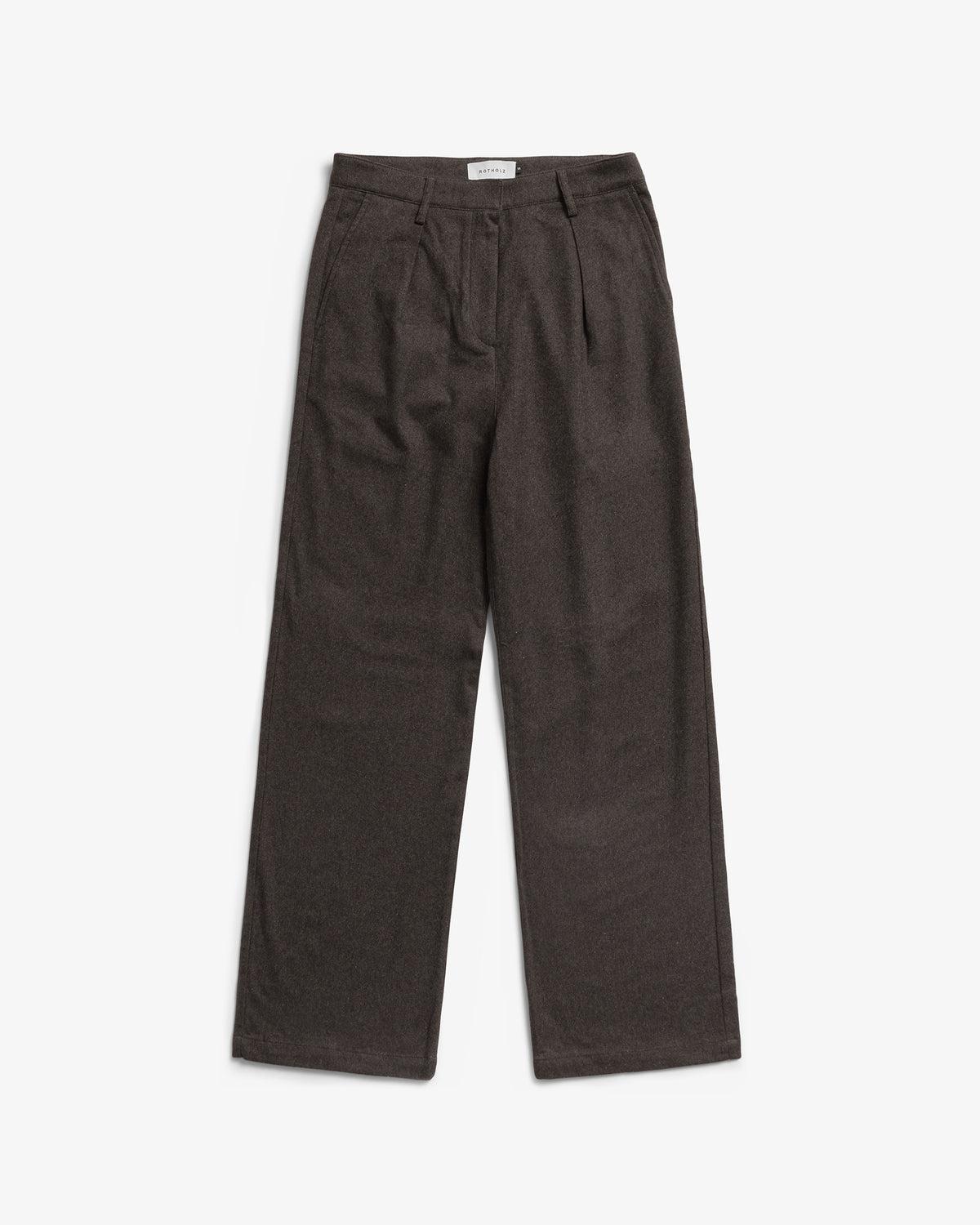 Flannel Pantalone Organic Black Brown