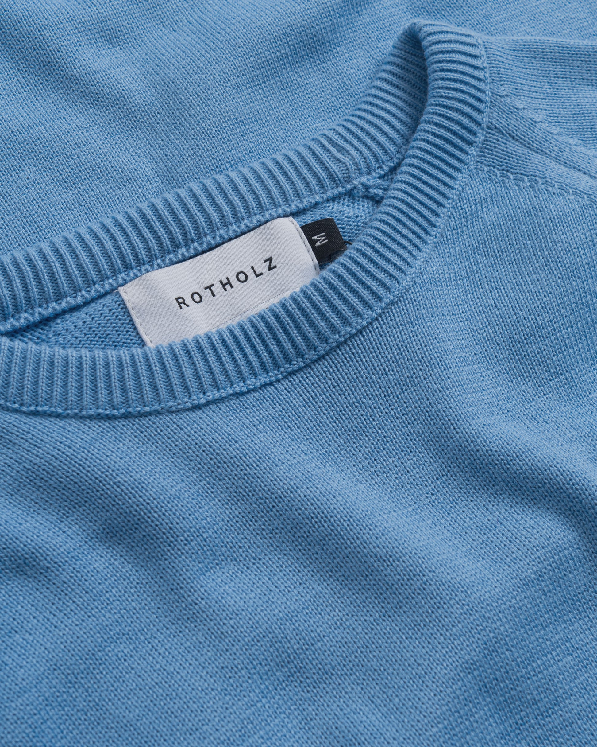 Flower Knit Organic Cotton Soft Blue