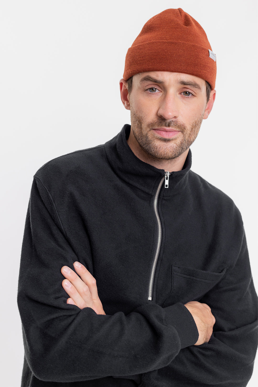 Half Zip Sweatshirt Black - ROTHOLZ